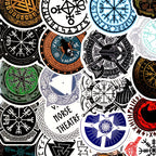 Stickers Runes Graffiti Valise  Moto — vue 2 — AZOTH