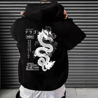 Hoodie Dark Style Imprimé Américain — AZOTH