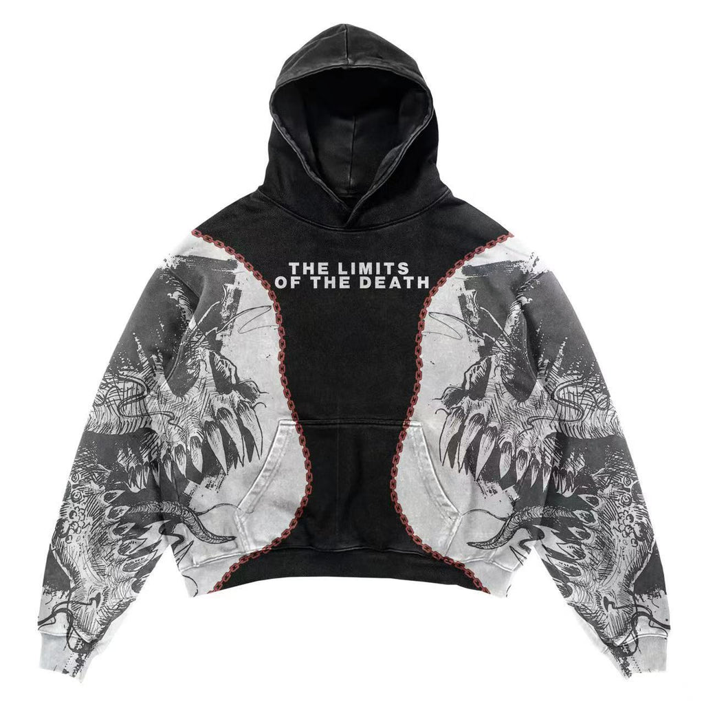 Hoodie Skull Vintage Homme — vue 5 — AZOTH
