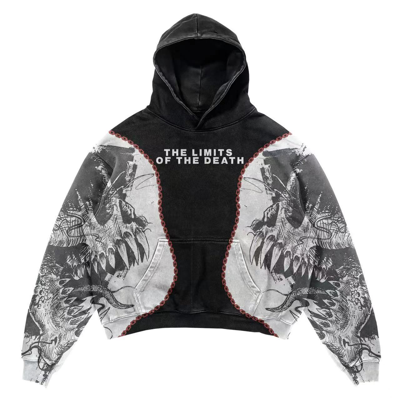 Hoodie Skull Vintage Homme — vue 5 — AZOTH