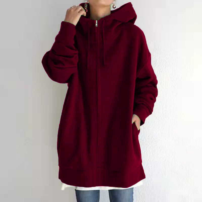 Hoodie Polaire Femme Sport Zippé — vue 12 — AZOTH