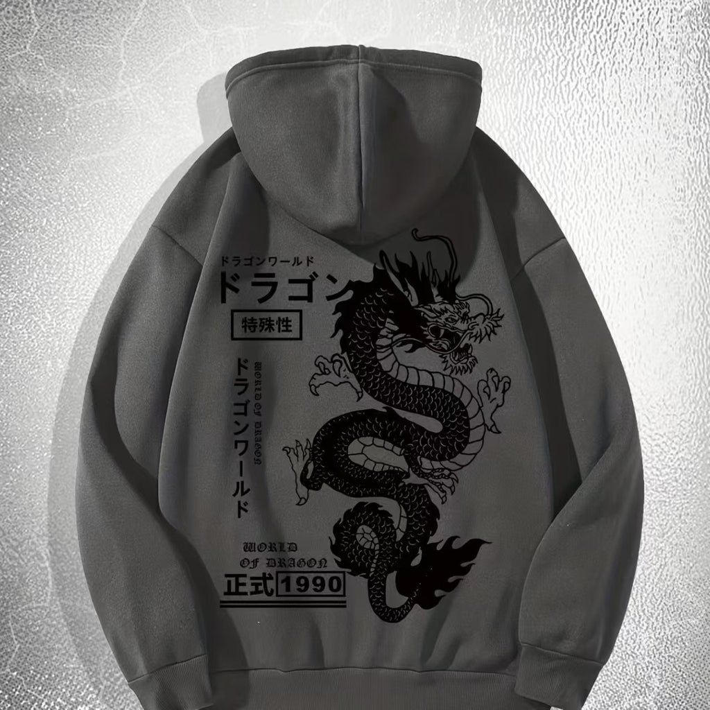 Hoodie Dark Style Imprimé Américain — vue 3 — AZOTH