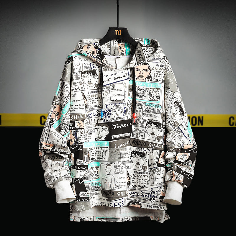 Hoodie Oversize Printanier Homme — vue 4 — AZOTH