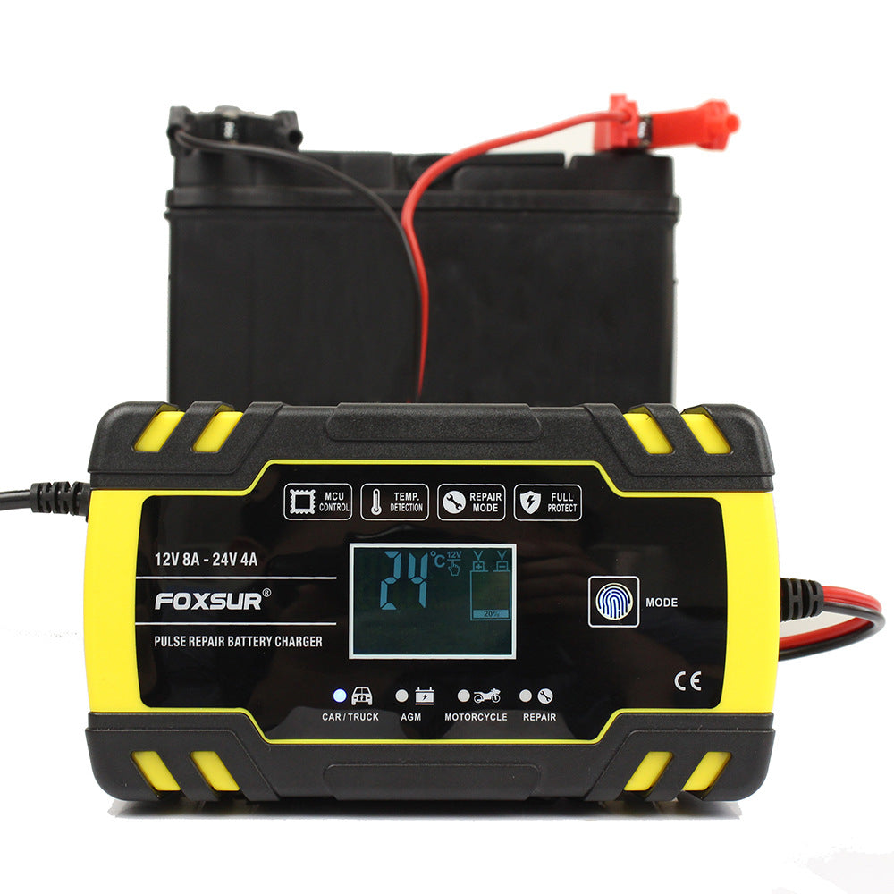 Chargeur Batterie Moto Intelligent — vue 3 — AZOTH