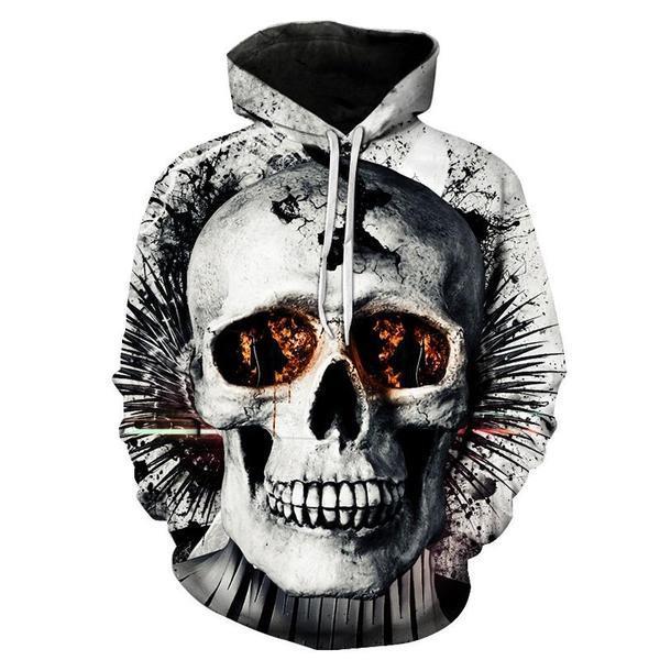 Hoodie Skull Décomposé Dark — AZOTH
