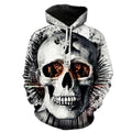 Hoodie Skull Décomposé Dark — AZOTH