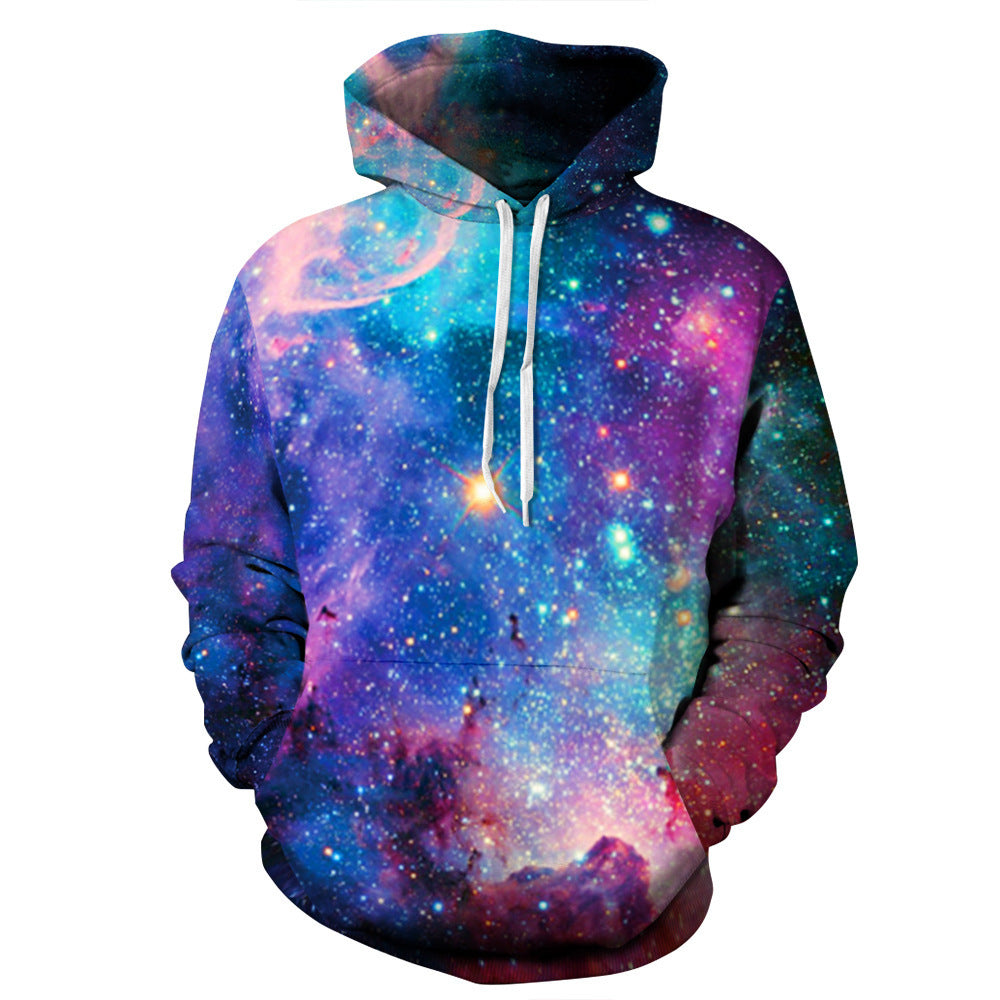 Hoodie Ciel Étoilé Imprimé — AZOTH