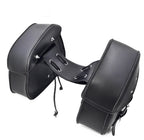 Sacoches Cuir PU Noires Moto Paire — vue 2 — AZOTH