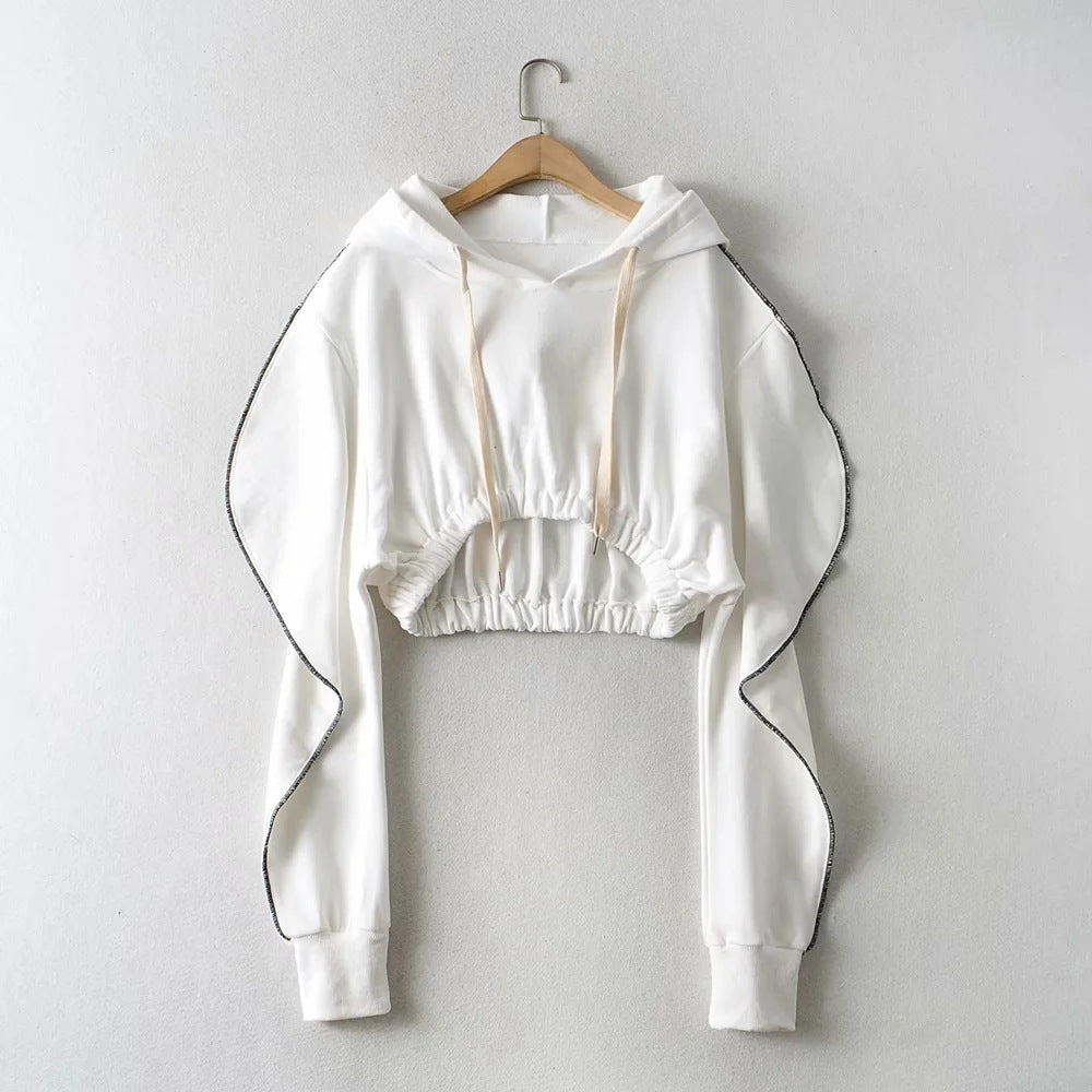 Sweatshirt Pullover Cordon Capuche — vue 2 — AZOTH