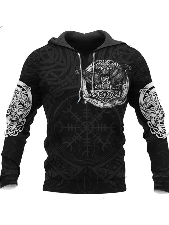 Hoodie 3D Impression Numérique Homme — AZOTH