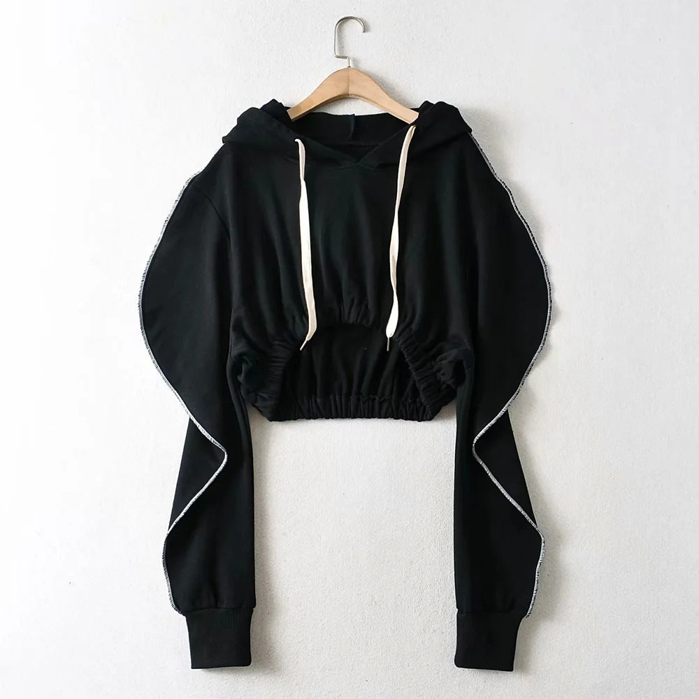 Sweatshirt Pullover Cordon Capuche — vue 3 — AZOTH
