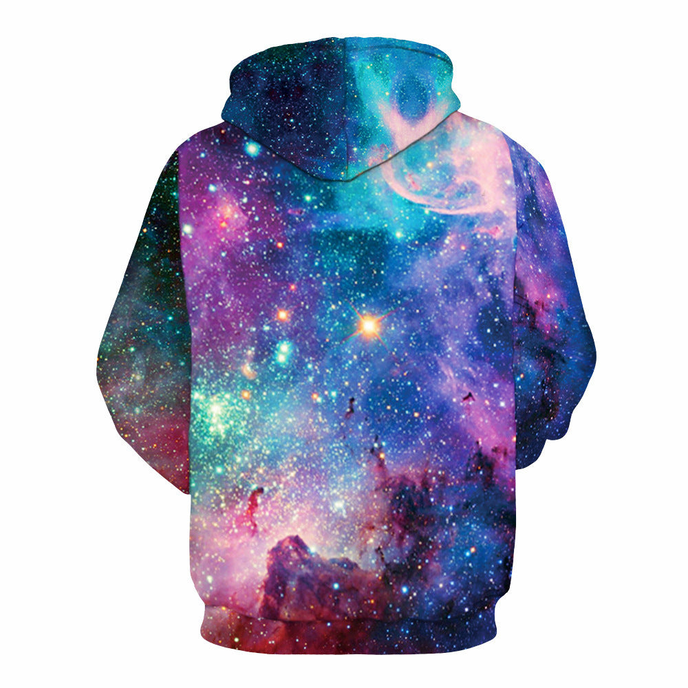 Hoodie Ciel Étoilé Imprimé — vue 3 — AZOTH
