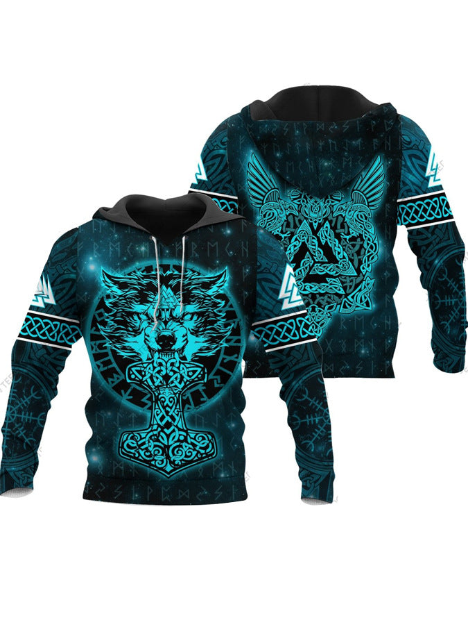 Hoodie 3D Impression Numérique Homme II — vue 4 — AZOTH