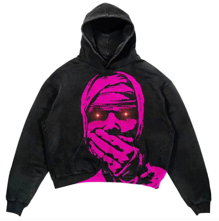 Hoodie Skull Vintage Homme — vue 8 — AZOTH