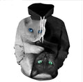 Hoodie Imprimé Chat Kawaii — AZOTH