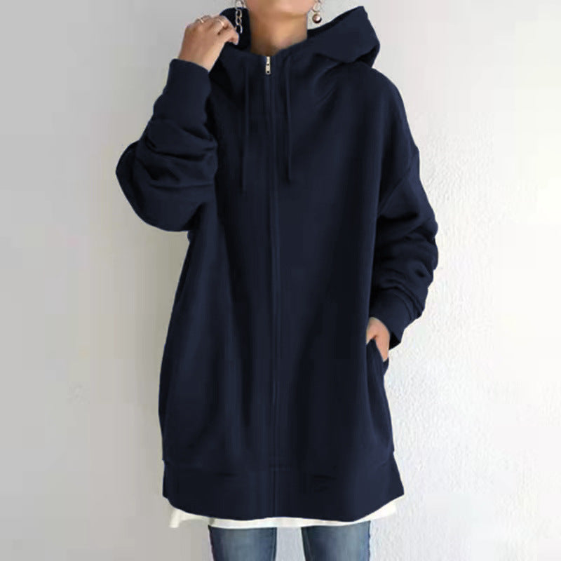 Hoodie Polaire Femme Sport Zippé — vue 13 — AZOTH