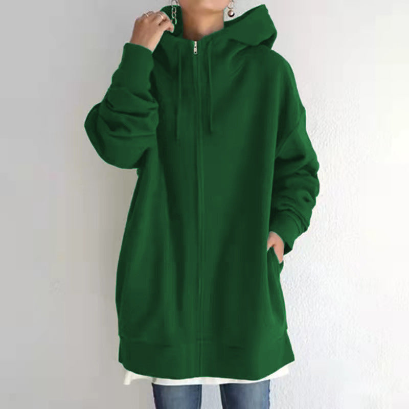 Hoodie Polaire Femme Sport Zippé — vue 14 — AZOTH