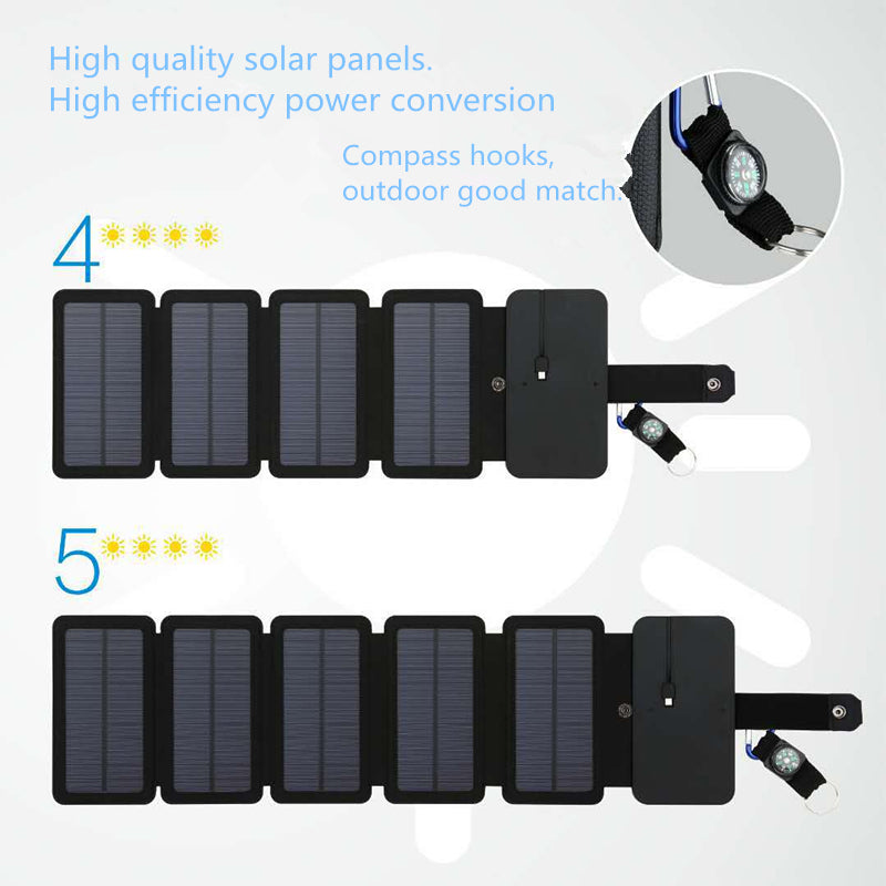 Chargeur Solaire Portable 5V USB Moto Outdoor — vue 2 — AZOTH