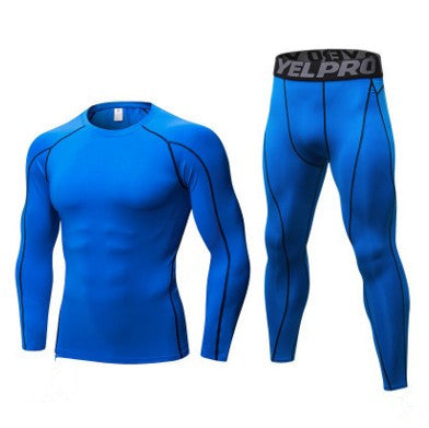 Ensemble Compression Running Homme Manches Longues — vue 8 — AZOTH