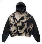 Hoodie Skull Vintage Homme — vue 6 — AZOTH