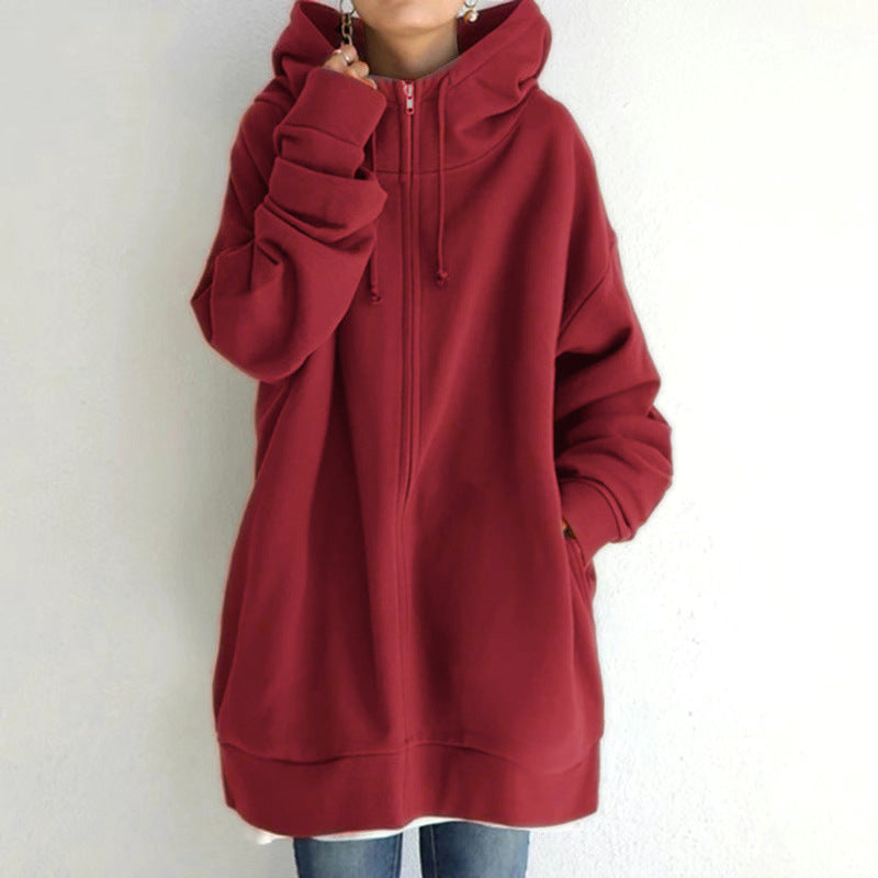 Hoodie Polaire Femme Sport Zippé — vue 4 — AZOTH