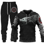 Ensemble Sportif 2 Pièces Loup 3D Homme — vue 4 — AZOTH