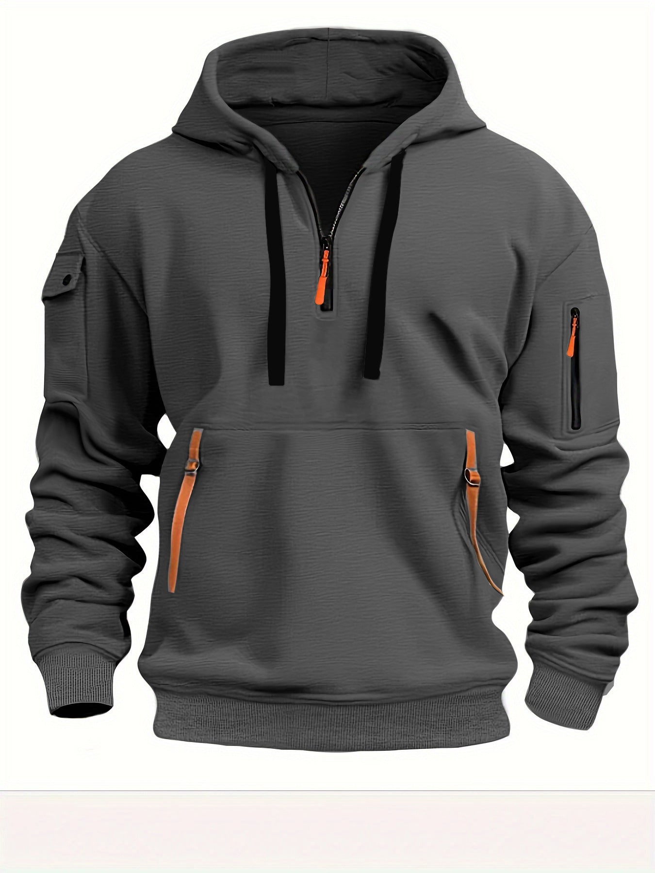 Hoodie Épaules Tombantes Unisexe Grande Taille — vue 10 — AZOTH