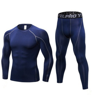 Ensemble Compression Running Homme Manches Longues — vue 10 — AZOTH