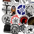 Stickers Runes Graffiti Valise  Moto — vue 4 — AZOTH