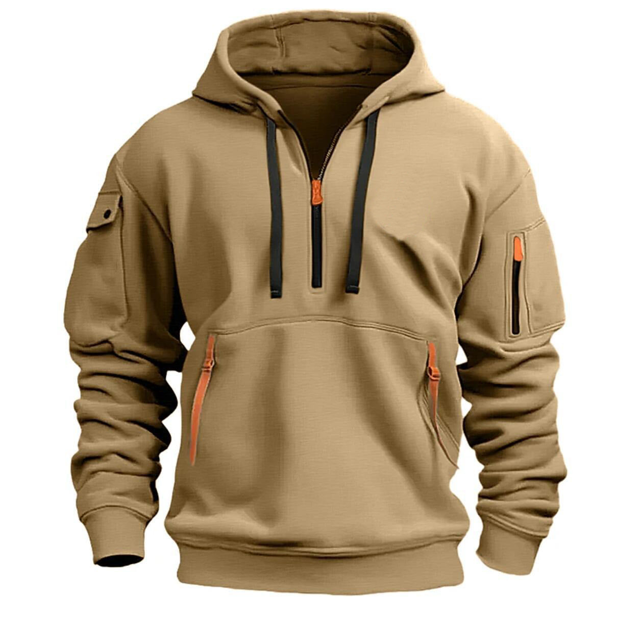 Hoodie Épaules Tombantes Unisexe Grande Taille — vue 6 — AZOTH