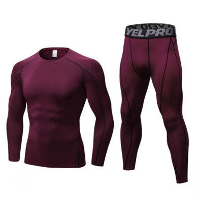 Ensemble Compression Running Homme Manches Longues — vue 11 — AZOTH