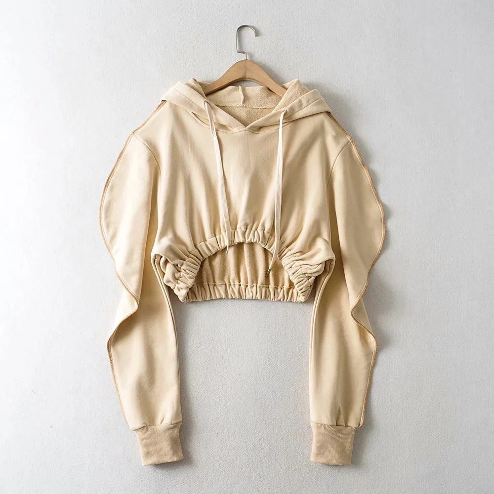 Sweatshirt Pullover Cordon Capuche — vue 5 — AZOTH