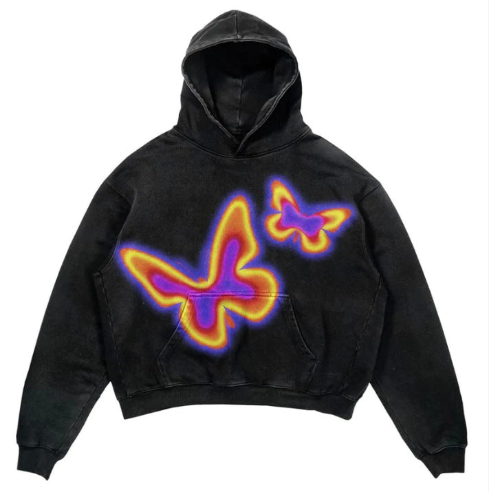 Hoodie Skull Vintage Homme — vue 4 — AZOTH