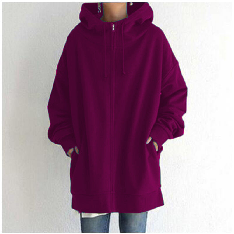 Hoodie Polaire Femme Sport Zippé — vue 10 — AZOTH