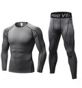 Ensemble Compression Running Homme Manches Longues — vue 9 — AZOTH