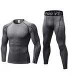 Ensemble Compression Running Homme Manches Longues — vue 9 — AZOTH