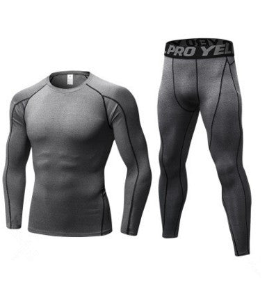 Ensemble Compression Running Homme Manches Longues — vue 9 — AZOTH