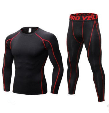 Ensemble Compression Running Homme Manches Longues — vue 7 — AZOTH