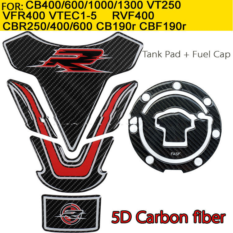 Sticker Carbone 5D Protection Moto — vue 6 — AZOTH
