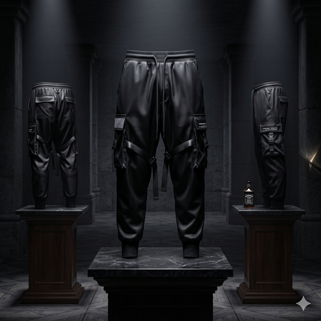 Jogger Cargo Streetwear à Rubans