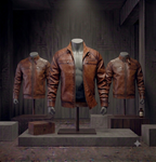 Veste Cafe Racer Cuir Synthétique Rétro Homme