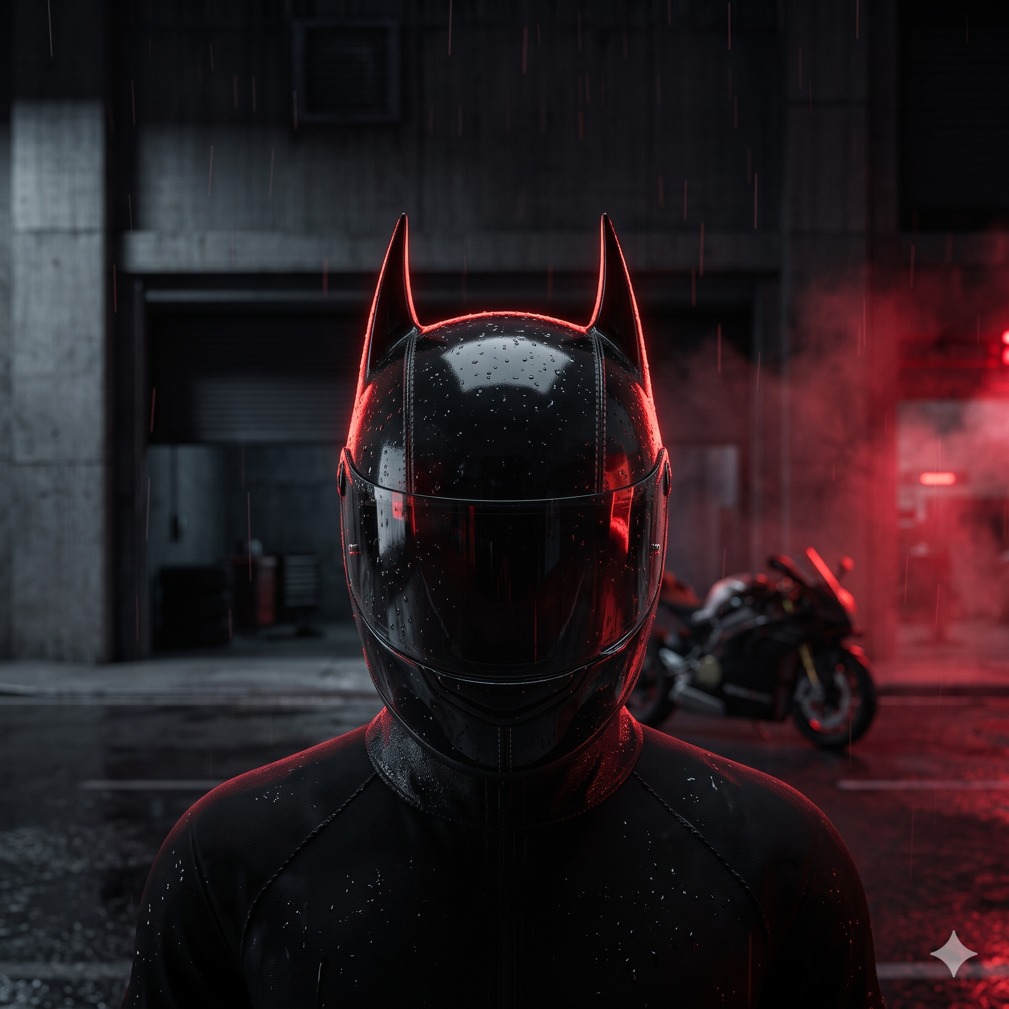 Masque Intégral Style Bat - Cornes Amovibles