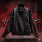 Veste Femme Simili-Cuir Noir Biker