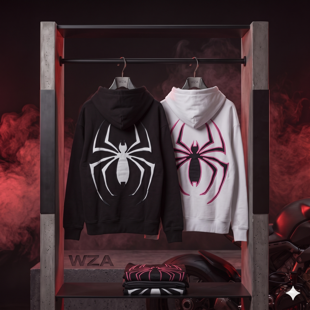 Hoodie Zippé Spider Femme Streetwear