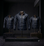 Veste Cuir Agent Vintage