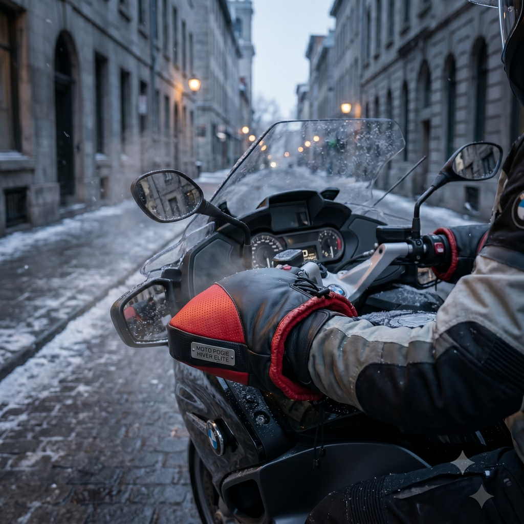 Housse Guidon Hiver Moto Réglable Performance