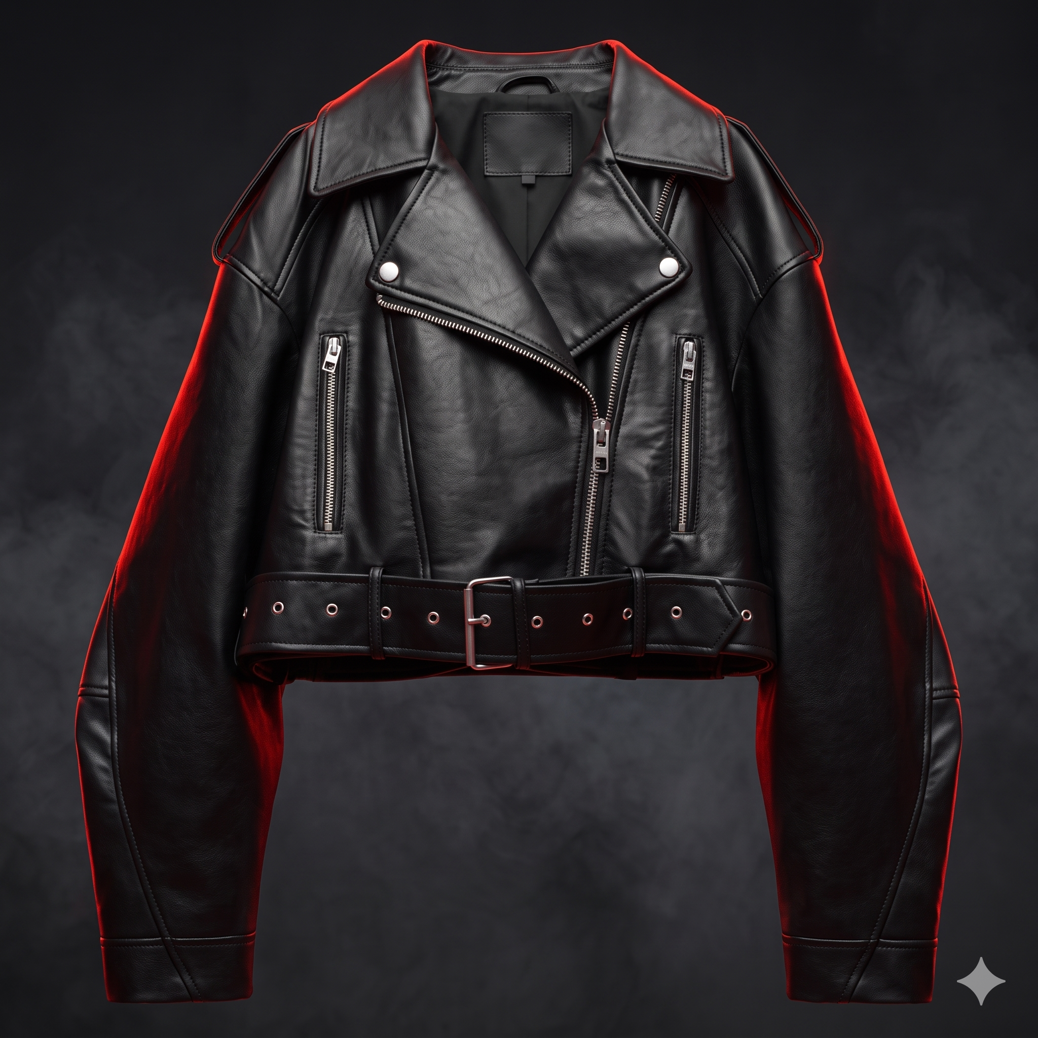 Veste Courte Femme Simili-Cuir Vintage