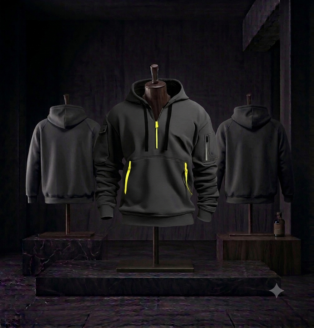 Hoodie Épaules Tombantes Unisexe Grande Taille