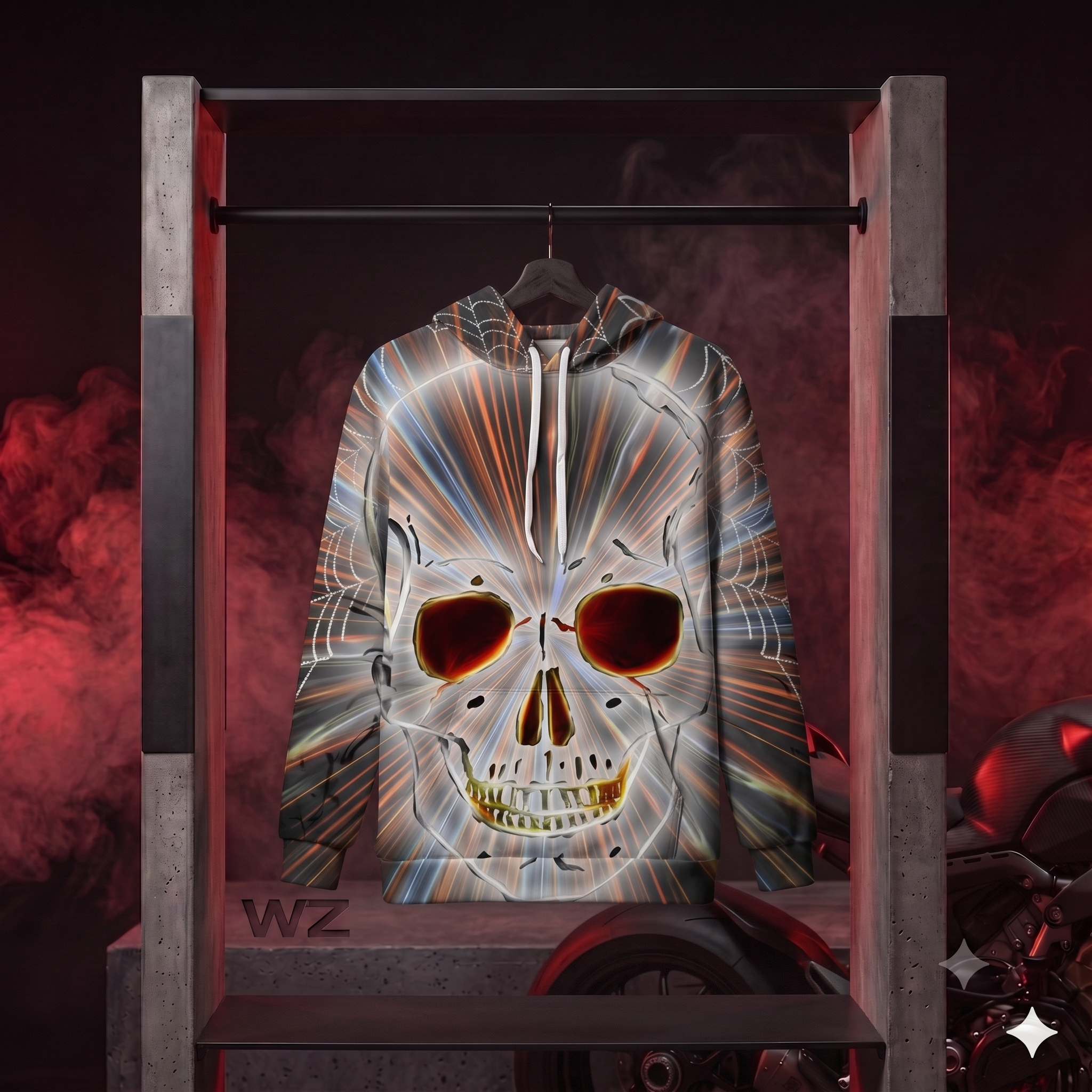 Hoodie Skull Vibes Style Urban