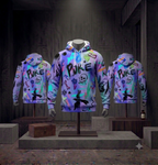 Hoodie Skull Graffiti Peint